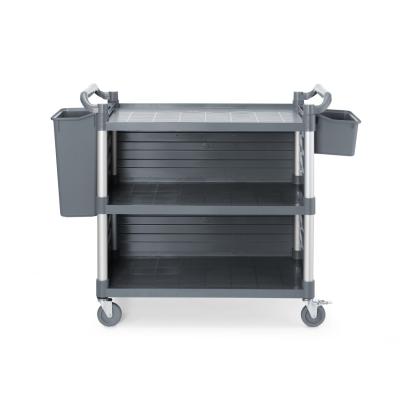 Servírovací vozík se 3 policemi, velký, AmerBox, Včetně bočních policových panelů, 1010x500x(H)960mm | 816271